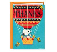 Hallmark Peanuts Cartes de remerciement Snoopy en montgolfière (20 cartes avec enveloppes)