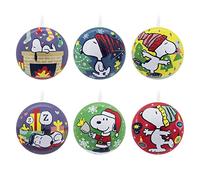 Hallmark Peanuts Lot de 12 Boules de Noël en étain