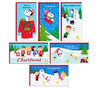 Hallmark Peanuts Lot de 36 porte-cartes ou porte-billets Charlie Brown et Snoopy (36 cartes avec enveloppes)
