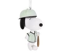 Hallmark Peanuts Snoopy Décoration de Noël en Forme de Joueur de Baseball Cadeau pour Les Fans de Peanuts