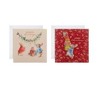 Hallmark Peter Rabbit Lot de 10 cartes de Noël en 2 motifs mignons