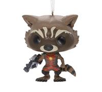 Hallmark Rocket Raccoon Funko Pop Décoration de Noël à Suspendre, Gardiens de la Galaxie, Décoration d'arbre en résine