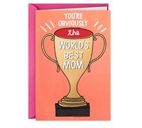 Hallmark Shoebox Carte humoristique pour la fête des mères de la part d'un fils ou d'une fille (Trophée de la meilleure maman du monde)