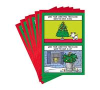Hallmark Shoebox Lot de 6 cartes de Noël amusantes avec enveloppes Motif chiens et chats