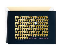 Hallmark Signature Carte de Saint-Valentin, carte d'anniversaire, carte d'amour pour un proche (curs en feuille d'or)