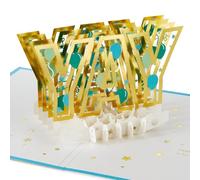 Hallmark Signature Paper Wonder Carte d'anniversaire pop-up avec lettrage 3D