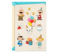 Hallmark Signature Peanuts Carte d'anniversaire (Charlie Brown and Friends)