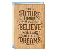 Hallmark Signature Wood Carte de remise de diplôme en bois (Beauty of Dreams)