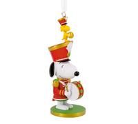 Hallmark Snoopy Casse-Noisette décoratif pour Arbre, cacahuètes, à Collectionner, Rouge, Blanc