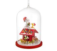 Hallmark Snoopy & Woodstock Signature Ornement décoratif pour Arbre, cacahuètes, Objet de Collection, Rouge, Blanc