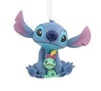 Hallmark Stitch and Scrump Décoration d'arbre Lilo & Stitch Disney à Suspendre, Cadeau de Noël
