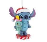 Hallmark Stitch & Scrump Décoration de Sapin Casse-Noisette Disney Lilo & Stitch à Collectionner Bleu