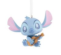 Hallmark Stitch with Ukelele Décoration à Suspendre Arbre Disney Lilo & Stitch Bleu