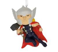 Hallmark Thor Marvel Comics Décoration de Noël à suspendre en résine | Décoration mesurant 5,1 x 8,3 x 3,2 cm, avec boucle blanche et ruban
