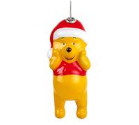 Hallmark Winnie l'ourson et Chapeau de Père Noël Décoration à Suspendre, découpage, décoration d'arbre, Disney, Noël, Jaune