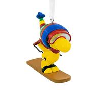 Hallmark Woodstock Décoration de Noël en Forme de Ski, Cacahuètes, Bande Dessinée, Snoopy à Suspendre - Cadeau pour Noël
