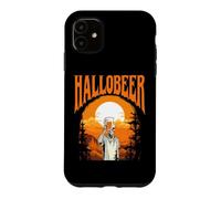 Hallobeer Squelette drôle Halloween Lune Boire de la bière Coque pour iPhone 11