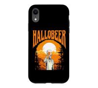Hallobeer Squelette drôle Halloween Lune Boire de la bière Coque pour iPhone XR