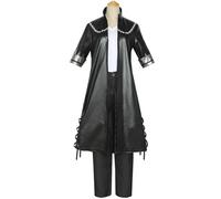 Hallojojo Déguisement Dabi Homme Cosplay Anime My Hero Academy Dabi Uniforme Cuir Manteau et Top Pantalon Set pour Fancy Dress Up Halloween Carnaval Party Masquerade Costume