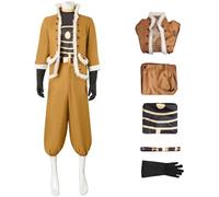Hallojojo Déguisement Hawks Homme Cosplay Anime My Hero Academy Saison 4 Hawks Uniforme Set Manteau Top Pantalon Ceinture Gants pour Fancy Dress Up Halloween Carnaval Party Masquerade Costume