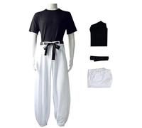 Hallojojo Fushiguro Toji Cosplay Costume avec Perruque Déguisement Anime Jujutsu Kaisen Costume Toji Fushiguro Uniforme Noël Halloween Carnaval Fête Performance Fancy Dress Adulte