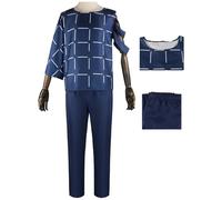 Hallojojo Mahito Cosplay Costume Haut et Pantalon Déguisement Anime Jujutsu Kaisen Costume Mahito Uniforme Bleu/Noir Noël Halloween Carnaval Fête Performance Fancy Dress Adulte
