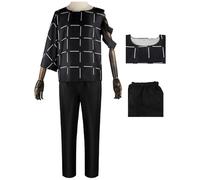 Hallojojo Mahito Cosplay Costume Haut et Pantalon Déguisement Anime Jujutsu Kaisen Costume Mahito Uniforme Bleu/Noir Noël Halloween Carnaval Fête Performance Fancy Dress Adulte