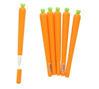 Halloluck Lot de 24 stylos encre gel en silicone Motif carotte