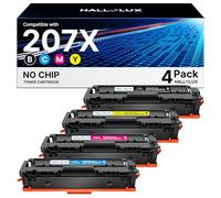 HALLOLUX 207X Cartouche de Toner Remplacement pour HP 207 207A 207X W2210X W2211X W2212X W2213X pour HP Color LaserJet Pro MFP M283fdw M255dw M255nw M283fdn M282nw (4 Pack)