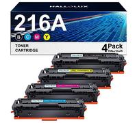 HALLOLUX 216A Cartouche de Toner Compatible pour 216A W2410A W2411A W2412A W2413A pour Color Laserjet Pro MFP M183fw M182n M183fdw M182 M182nw M155 (1 Noir, 1 Cyan, 1 Magenta, 1 Jaune, 4-Pack )