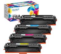 HALLOLUX 216A Cartouche de Toner Compatible pour 216A W2410A W2411A W2412A W2413A pour Color Laserjet Pro MFP M183fw M182n M183fdw M182 M182nw M155 (1 Noir, 1 Cyan, 1 Magenta, 1 Jaune )