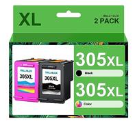 HALLOLUX 305XL Cartouches Remplacement pour HP 305 XL 305XL pour HP DeskJet 2700 2720 2710 4120 4130 HP Envy 6000 6010 6020 6030 6032 6420 (Noir Tri-Colore, 2-Pack)