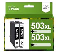 HALLOLUX 503XL Lot de 2 Cartouches d'encre 503 XL compatibles avec 503 pour Workforce WF-2960DWF pour XP 5200 WF 2960 XP-5205 WF-2965DWF XP 5200 WF2960 WF2965 Noir