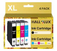 HALLOLUX 604 604XL Cartouches d'encre Compatible pour Epson 604 604XL 604 XL pour Epson Expression Home XP-2200 XP-2205 XP-3200 XP-4200 XP-3205 XP-4205 Workforce WF-2910 WF-2930 WF-2950 (4 Pack)