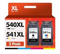 HALLOLUX PG-540 XL CL-541 XL Remplacement pour Canon 540 et 541 XL Encre pour Canon 540 541 540XL Compatibles pour PIXMA MG3650 MG3550 MG4250 MG3650S MG3600 MX475 MG2150 MG3150 (1 Noir, 1 Tri-Couleur)