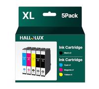 HALLOLUX Cartouches Compatibles pour Epson Expression Home XP-2100 XP-2105 XP-4105 XP-3100 XP-4105 XP-4100 XP-3105 XP-4150 Workforce WF-2830 WF-2835 WF-2810(5 Pack)