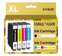 HALLOLUX Compatible Cartouches Compatible pour Expression Home XP-2200 XP-2205 XP-3200 XP-4200 XP-3205 XP-4205 Workforce WF-2910 WF-2930 (4 Pack)