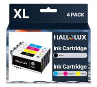 HALLOLUX Compatible pour 405XL Cartouche d'encre Compatible pour Epson 405XL 405 XL Remplacement pour Epson Workforce WF-7840DTWF WF-7830DTWF WF-7835DTWF 7830DTWF 7840DTWF 7835DTWF (4-Pack)