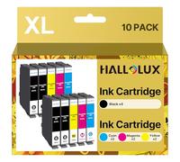 HALLOLUX Compatible pour 604XL Cartouches Compatible pour 604XL pour Epson Expression Home XP-2200 XP-2205 XP-3200 XP-4200 XP-3205 XP-4205 Workforce WF-2910 WF-2930 (10 Pack)