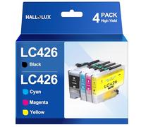 HALLOLUX LC426 Lot de 4 Cartouches LC426 LC426XL LC-426XLVAL compatibles avec Brother LC426 LC-426 LC-426XL pour Brother MFC-J4340DW MFC-J4540DW MFC-J4335DW
