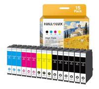 HALLOLUX Lot de 15 cartouches d'encre 603XL compatibles avec Epson 603 XL pour imprimante Epson Expression Home XP-3100 XP-4100 XP-2100 XP-2105 XP-3105 Workforce WF-2810 WF-2820 WF-2830