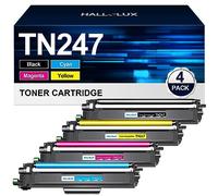 HALLOLUX TN-243CMYK TN247 Compatible Cartouche de Toner pour Brother TN247 TN243 pour MFC-L3750CDW DCP-L3550CDW HL-L3210CW MFC-L3770CDW HL-L3230CDW MFC-L3710CW DCP-L3510CDW (Noir Cyan Magenta Jaune)