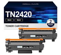 HALLOLUX TN2420 Cartouche de Toner Compatible pour Brother TN2420 TN2410 TN-2420 TN-2410 pour DCP-L2530DW MFC-L2710DW HL-L2350DW MFC-L2730DW DCP-L2510D HL-L2375DW MFC-L2750DW HL-L2310D (Noir, 2 Pack)