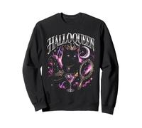 Halloqueen Halloween Sorcière Chat Glam Sweatshirt