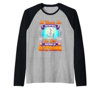 Halloqueens Queens are Born in October Birthday Halloween Manche Raglan