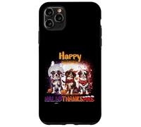 HalloThanksMas Australian Shepherd Spooky Thankful Merry Coque pour iPhone 11 Pro Max