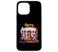 HalloThanksMas Australian Shepherd Spooky Thankful Merry Coque pour iPhone 13 Pro Max