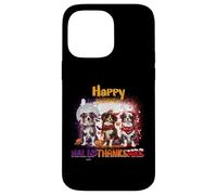 HalloThanksMas Australian Shepherd Spooky Thankful Merry Coque pour iPhone 14 Pro Max
