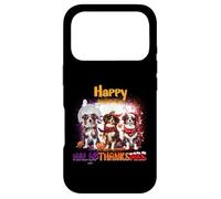 HalloThanksMas Australian Shepherd Spooky Thankful Merry Coque pour iPhone 17 Pro