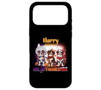 HalloThanksMas Australian Shepherd Spooky Thankful Merry Coque pour iPhone 17 Pro Max